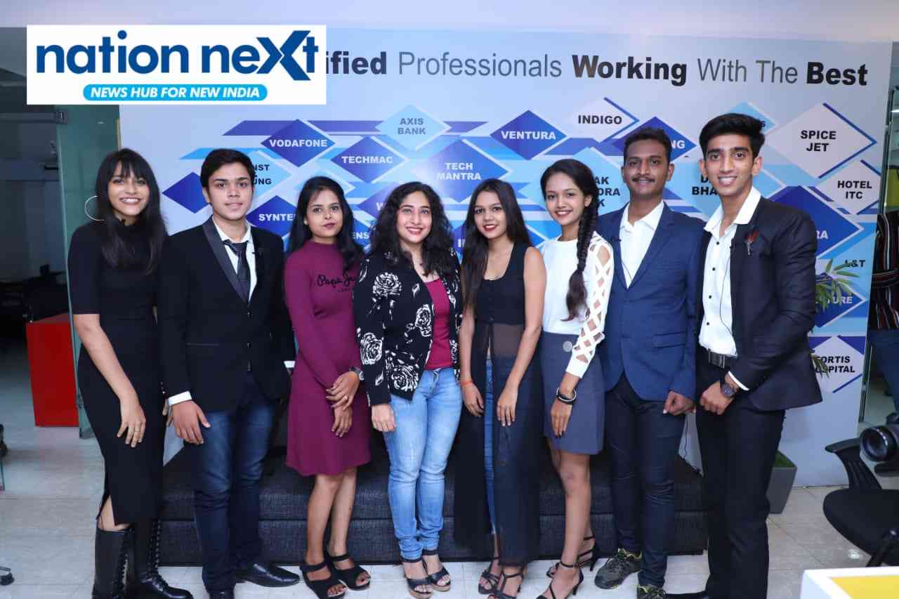 Khushi Chandak, Sudhanshu Bhujade, Jyoti Gautam, Shikha Khare, Dimple Kashyap, Sakshi Bora, Kaustubh Chauhan and Pranay Pandey at 'Aaj Bolega Nagpur' organised by Aptech Arena Academy